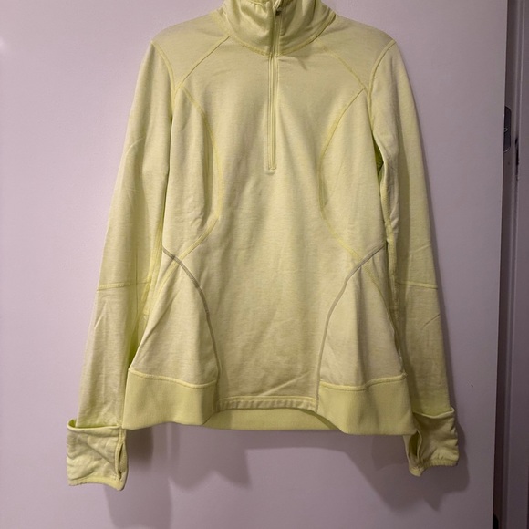 Zella Light Yellow Activewear Top - Picture 1 of 4